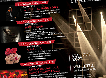 stagione teatrale magazzini teatrali Velletri